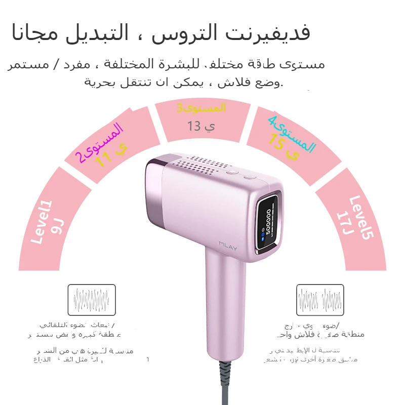 جهاز IPL MLAY T14 لإزالة الشعر بالليزر الجليدي T14...