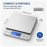 1 PC High Precision Digital Kitchen Scale Electronic Food Coffee Weighing Tool Accurate Measuring Scale for Baking Cooking Use 5