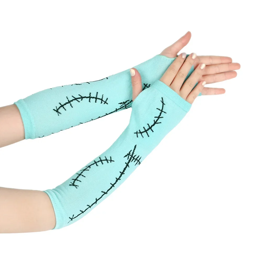 Neue Film Halloween Sally Cosplay Strümpfe Handschuhe Erwachsene frauen Full Set Socken Ärmelschonern Kostüm Zubehör Karneval Requisiten – Detail 4