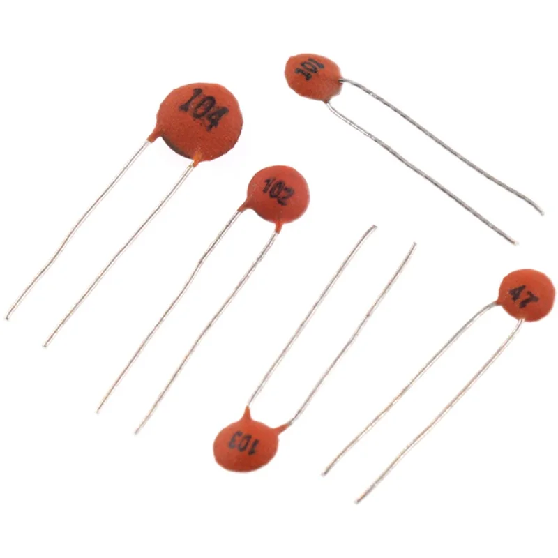 煙突Ｉ型 100pcs Ceramic Capacitor 50v 1pf ~ 220nf 0.1uf 104 4.7pf
