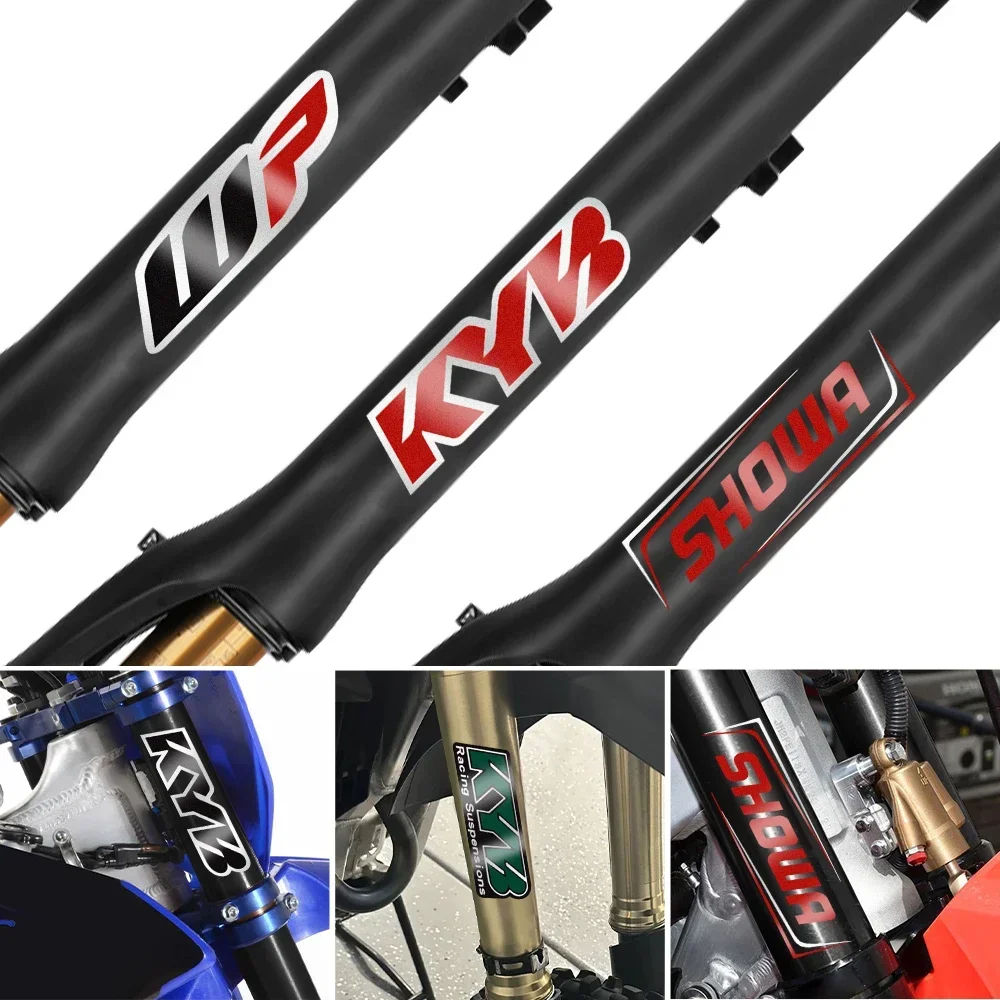 Motocross Motorcycle Sticker Waterproof Fork Kyb Wp Suspension Showa Decals for Yamaha Honda Suzuki Ktm Kawasaki Benelli BMW for Motorcycle Stickers