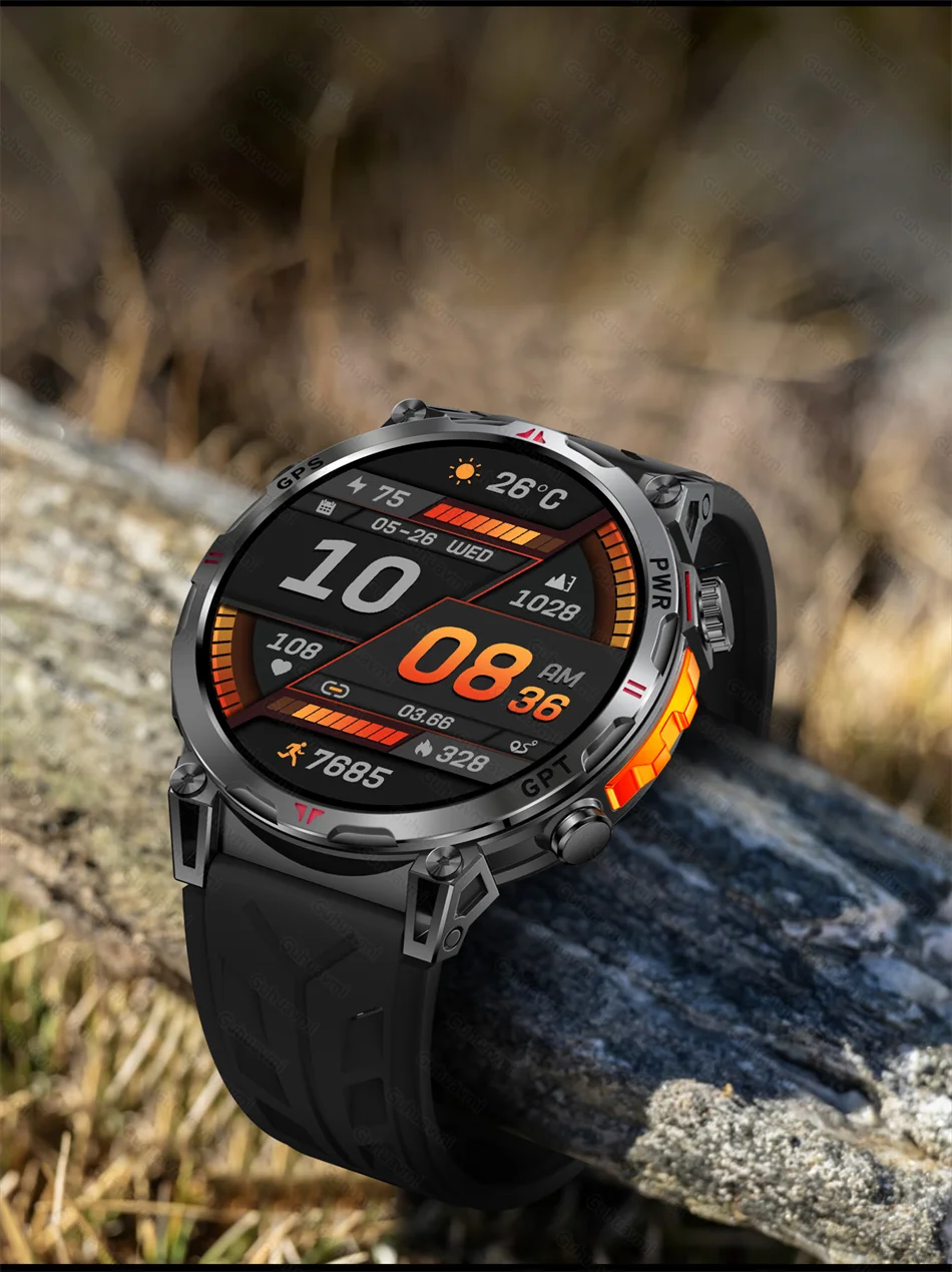 Smart Watches 1.56" AMOLED Screen GPS Fitness Tracking Compass 3ATM 650Mah Call 100+ Sports Smartwatch AI GPT For Android iOS