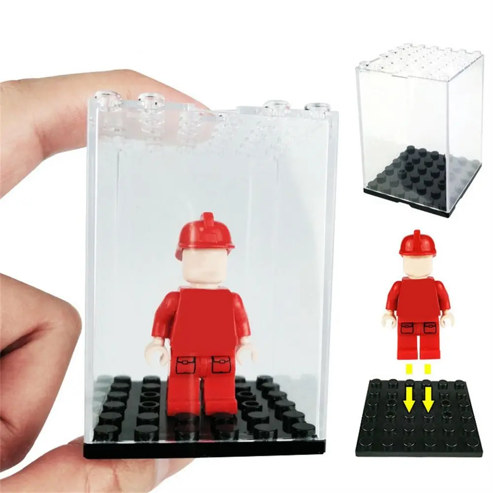 

3 Steps Building Blocks Display Box Transparent Cover Shelf Car Model Show Case Assembling Dustproof Build Blocks Show Box