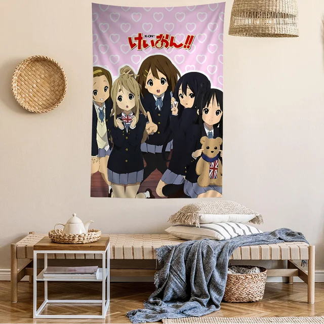 Anime K-ON KON Dessin Animé Tapisserie Mur conflicDecoration Ménage Décor À La Maison 4