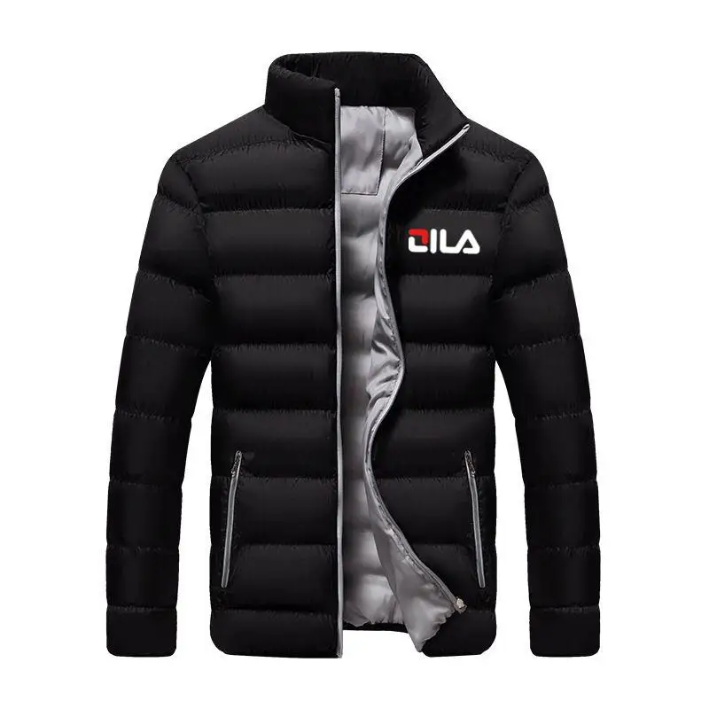 M-5XL zima bawełniana kurtka męska stojąca szyja płaszcz kolorowy ciepły mens jacket
