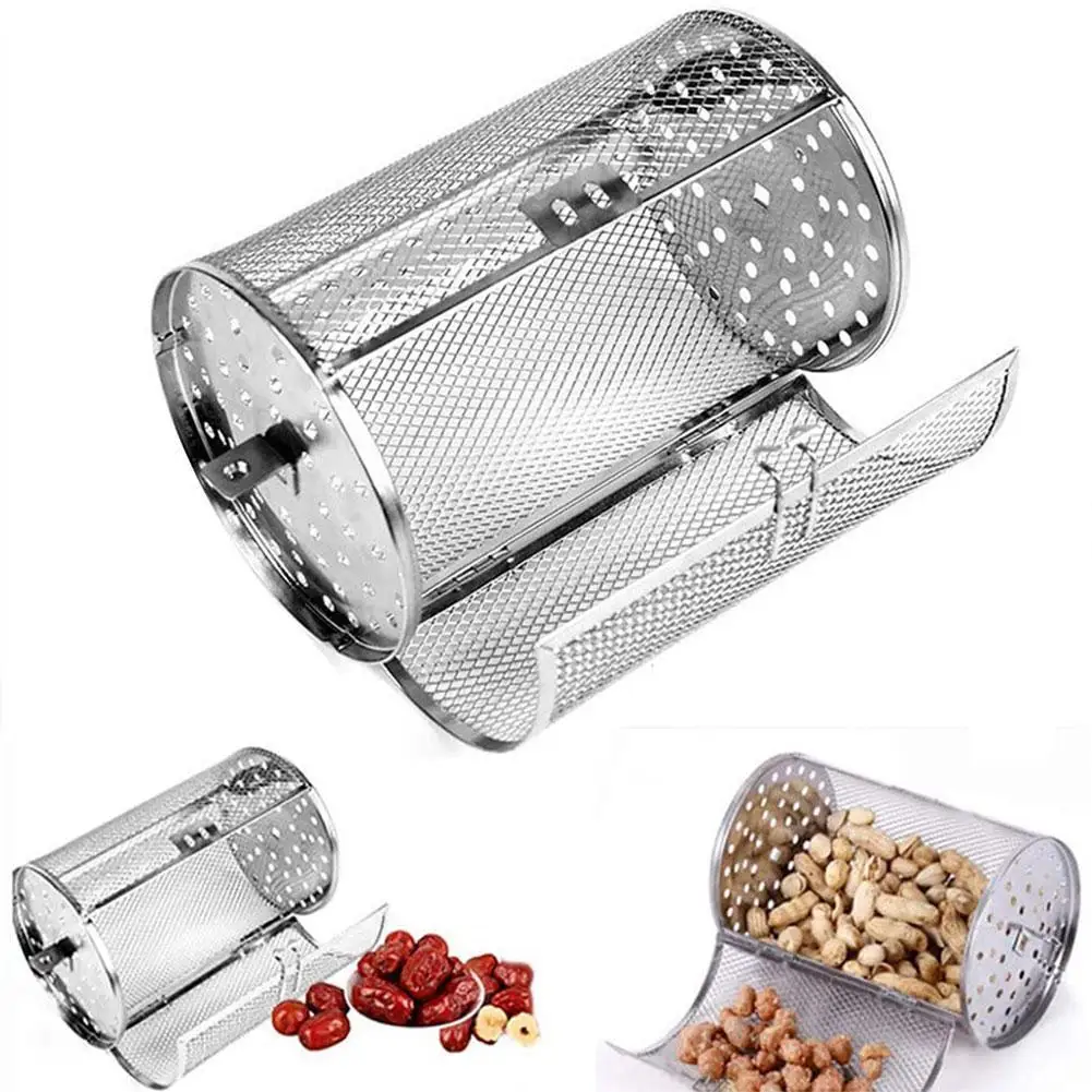 Steel Rotisserie Oven Basket For Roasting Baking Nuts Coffee Beans