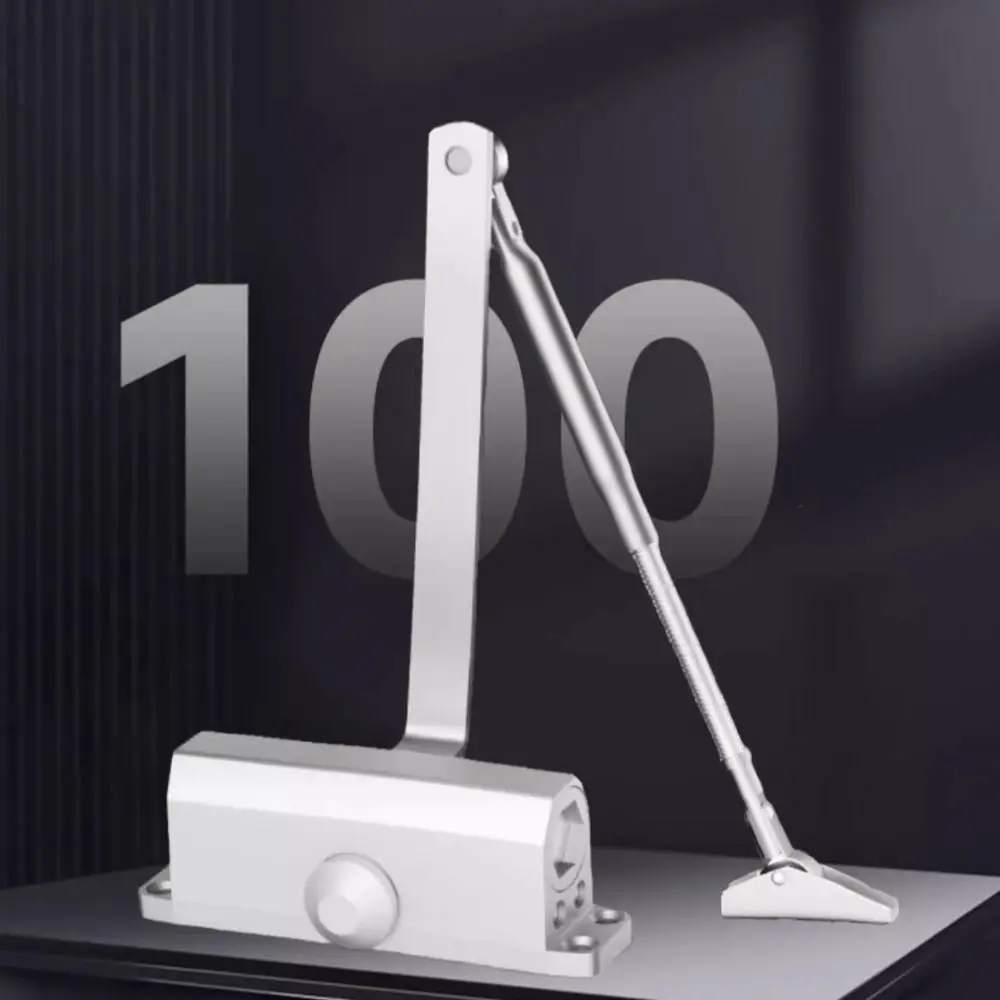 25-85KG Automatic Door Closer Adjustable Speed Mute Soft Closing Door Closing Equipment Rust-proof Aluminum Alloy