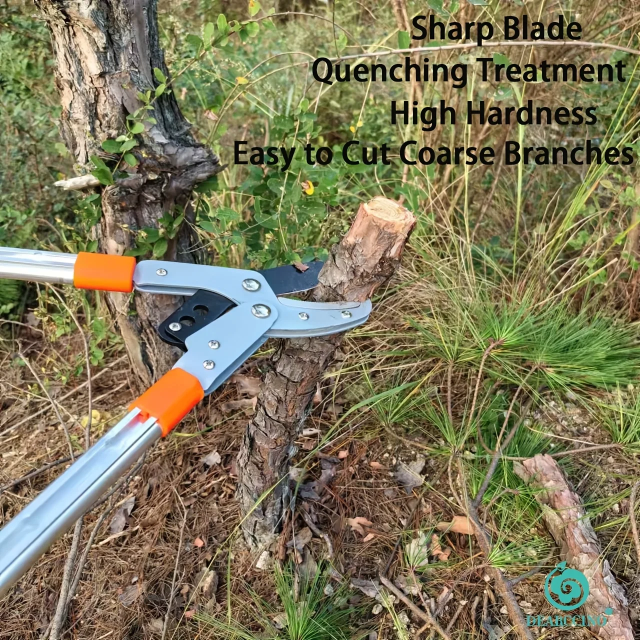 견고한 전지가위, 긴 손잡이 견고한 텔레스코픽 전지가위 - 고정밀 샤프 SK5 합금강 블레이드