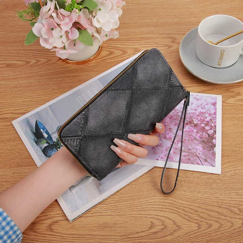 

Fashion Long Women Wallet Clutch Leather Large Capacity Zipper Money Coin Purse Woman Credit Card Holder Wallets Ladies Handbag