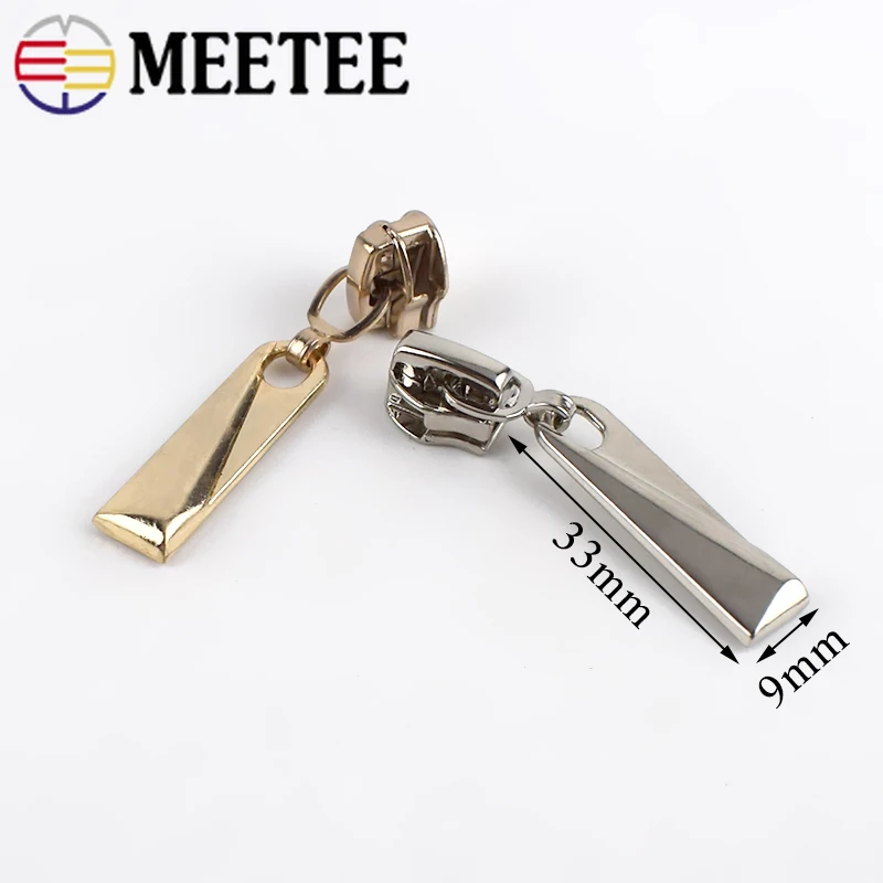 10/20pcs 5# Zipper Sliders for Resin/Nylon/Metal Zippers DIY Clothes Jacket Coat Luggage Zip Head Repair Kit Sewing Accessories