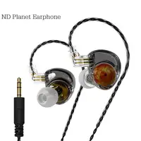 ND Planet Headphones Dynamic Drive HiFi Earphone Stereo Bass Earbud DJ Music Cancelling Sport Headsets With Detachable Cable 1