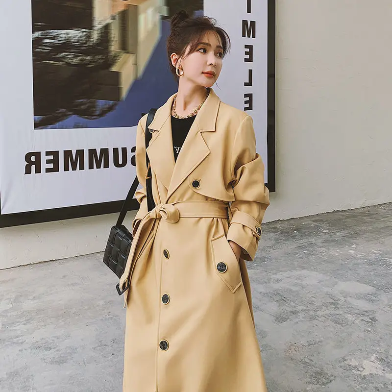 new-trench-coat-for-women-spring-and-autumn-2023-khaki-versatile-casual-long-loose-single-breasted-elegant-windbreaker-z2482