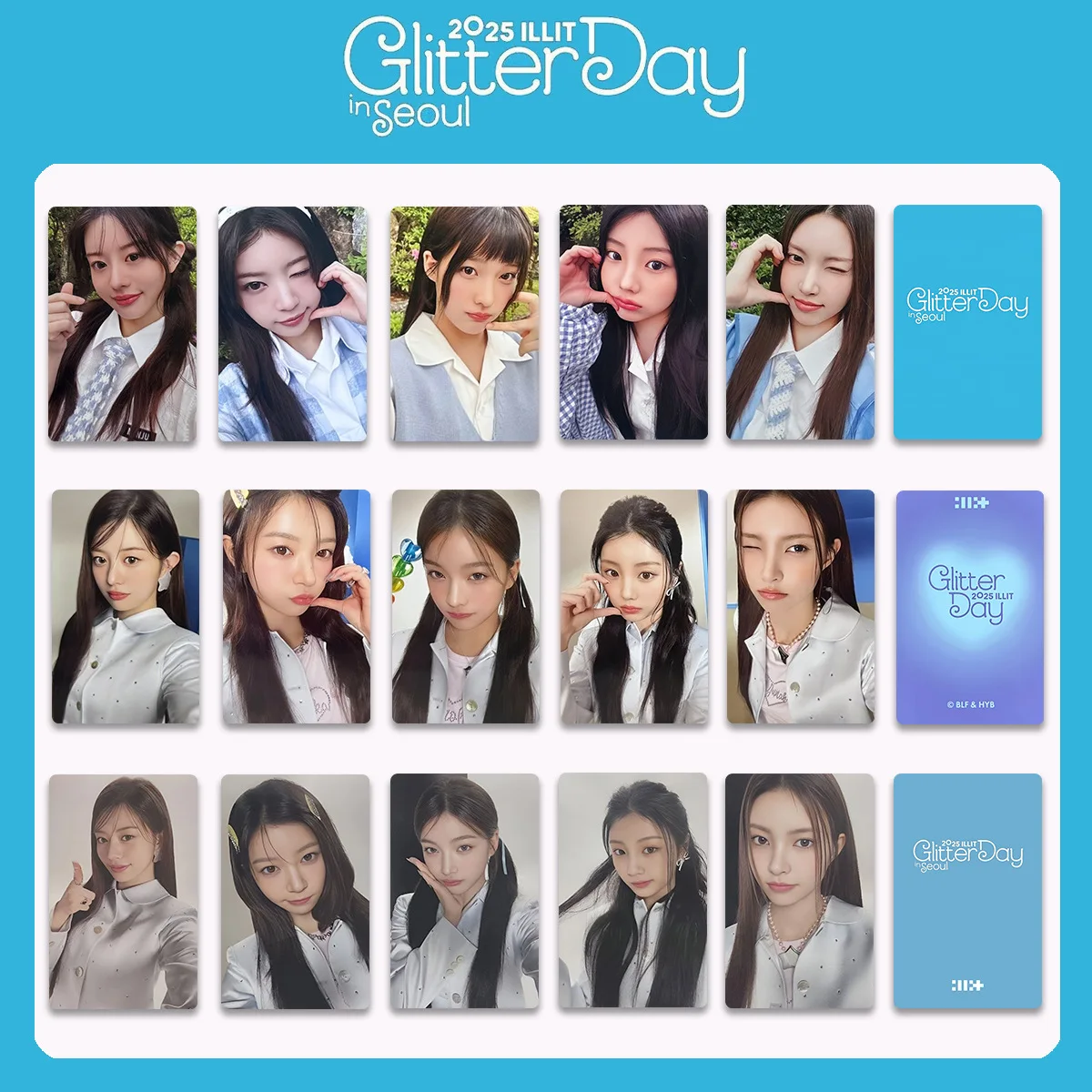 KPOP ILLIT GLITTER DAY Photo Card ILLIT イロハ Glitter Day in