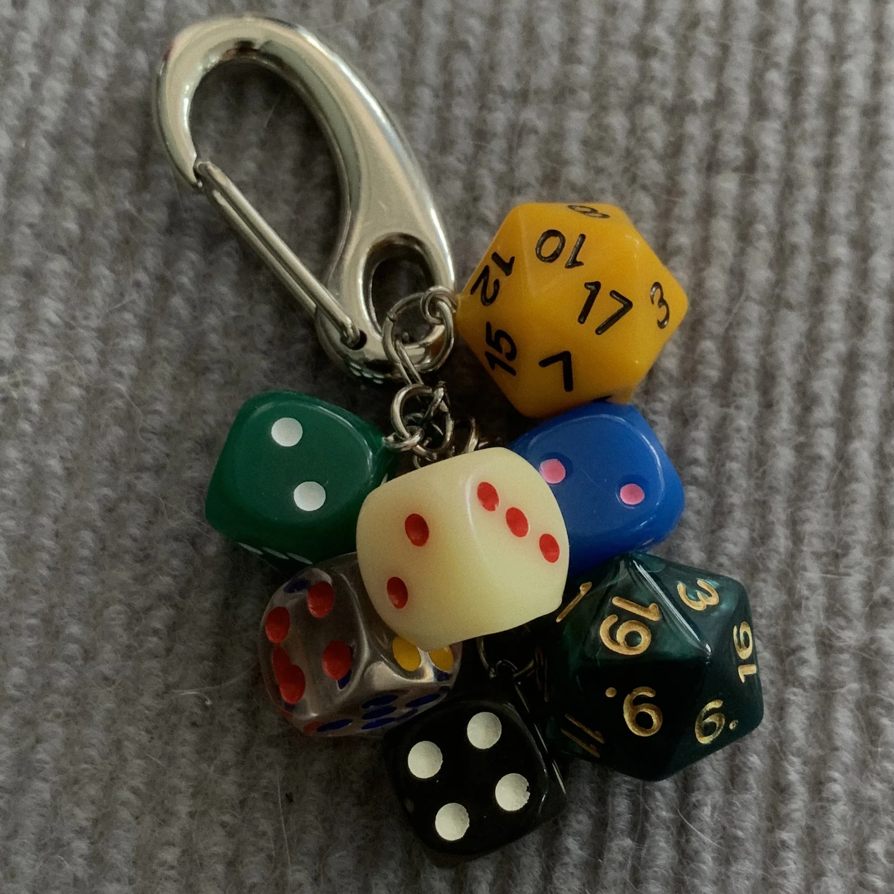 小物 Y2K Dice chain Retro DIY Dice Put Together Skull Pants Chain Y2K