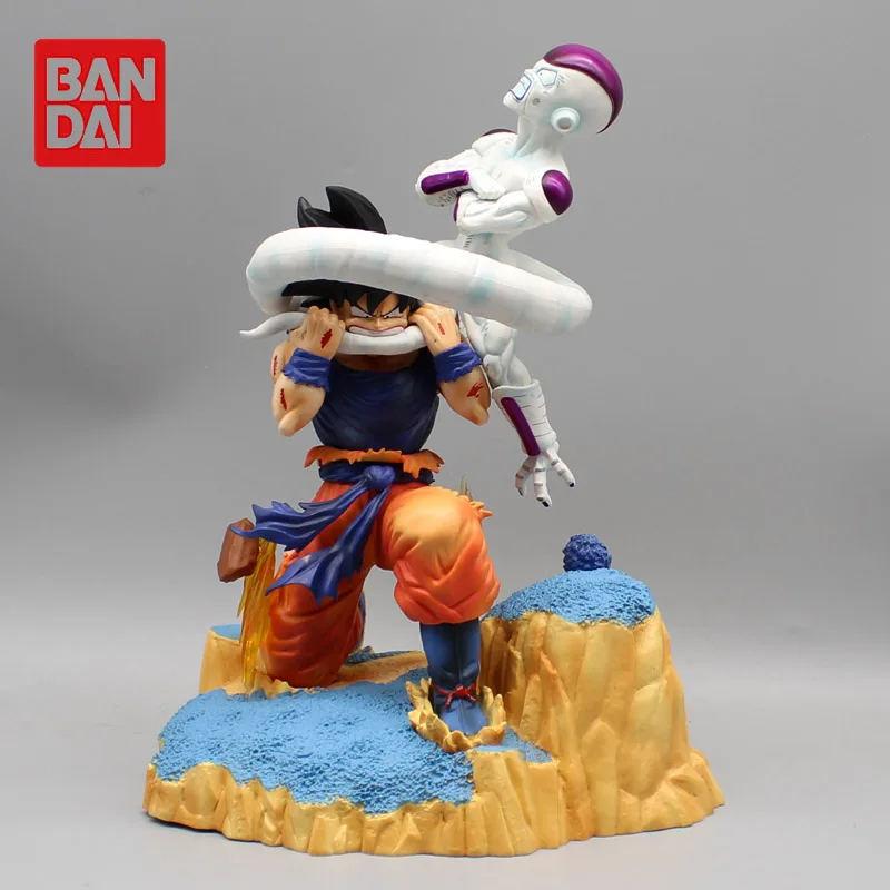 

New 27cm Dragon Ball Z Anime Figure Namek Son Goku Bites Frieza Tail Figurine Gk Pvc Statue Collection Model Gift For Kids Toy