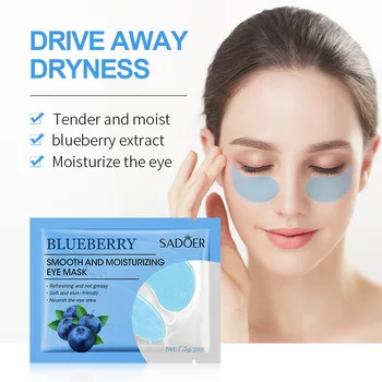 SADOER Blueberry Eye Care Mask Anti-wrinkle Anti-aging Moisturizing Skin Care 10 Pairs - Blueberry