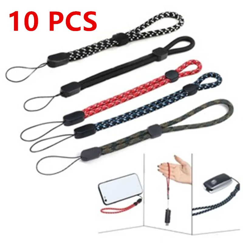 Set of 10 Versatile Adjustable Wrist Strap Lanyards for Electronics and Accessories