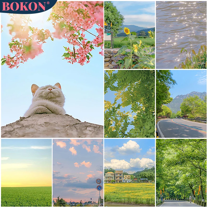 

5D Diamond Painting Landscape Along The Way Sunflower Diamond Embroidery DIY Diamond Mosaic Home Decoration