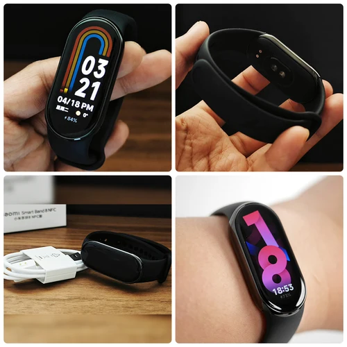 Xiaomi Mi Band 8 스마트 팔찌, AMOLED 스크린, 혈액 산소 피트니스 트래커, 블루투스 방수 스마트 밴드 8, 7 색 4