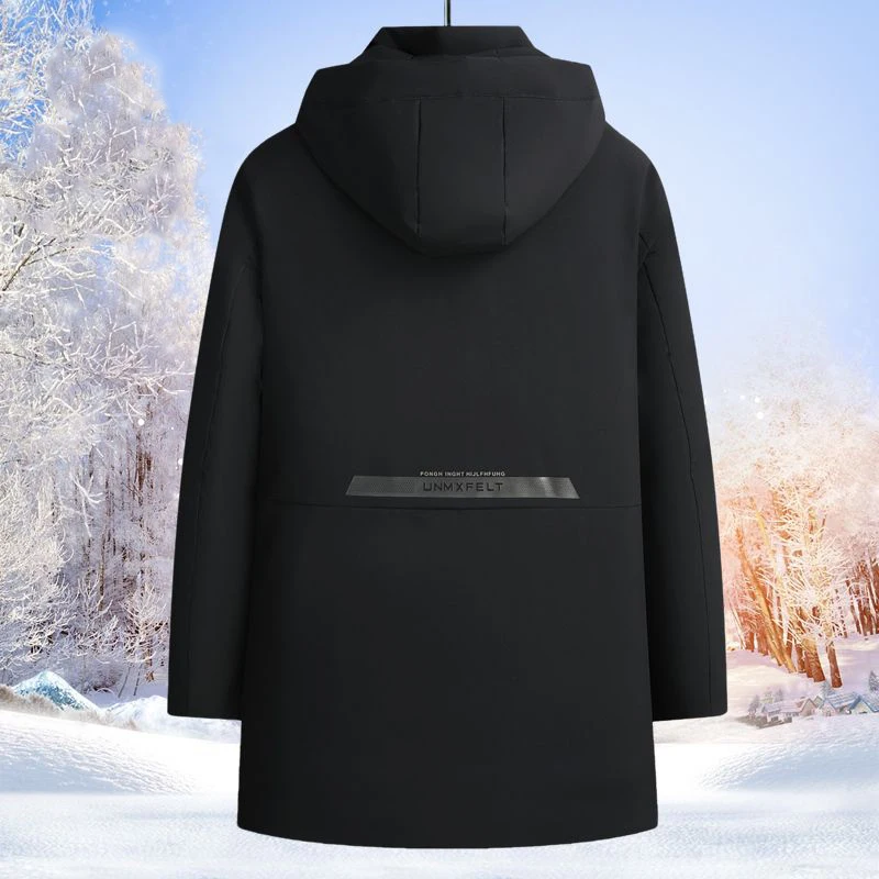 Hot Men's Winter Coat Middle Length Men's Winter Jackets Free Shipping Fallow Warm Cold Resistance Thickening Coats Jacket Man