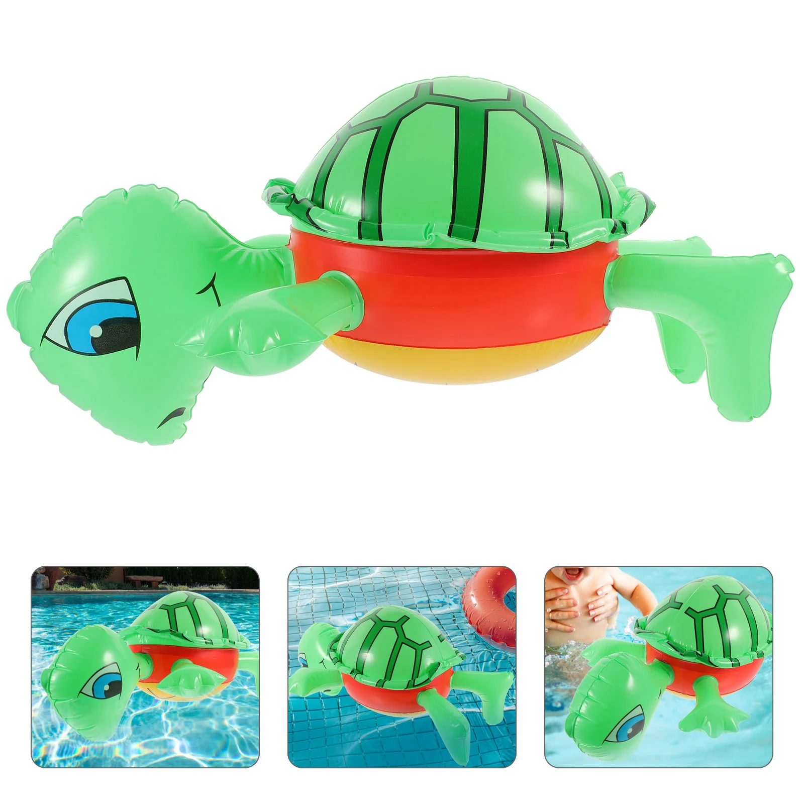 

Inflatable Turtle Cute Turtle Inflatable Plaything Party Favor Swimming Pool Inflatable Turtle