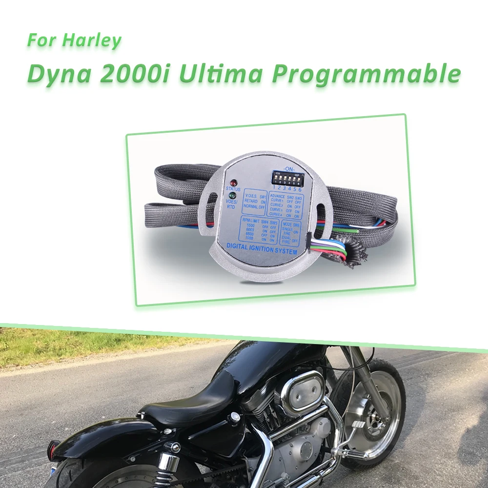 Dyna 2000i Ultima Programmable Single Fire Electronic Ignition Module Harley Versand am selben