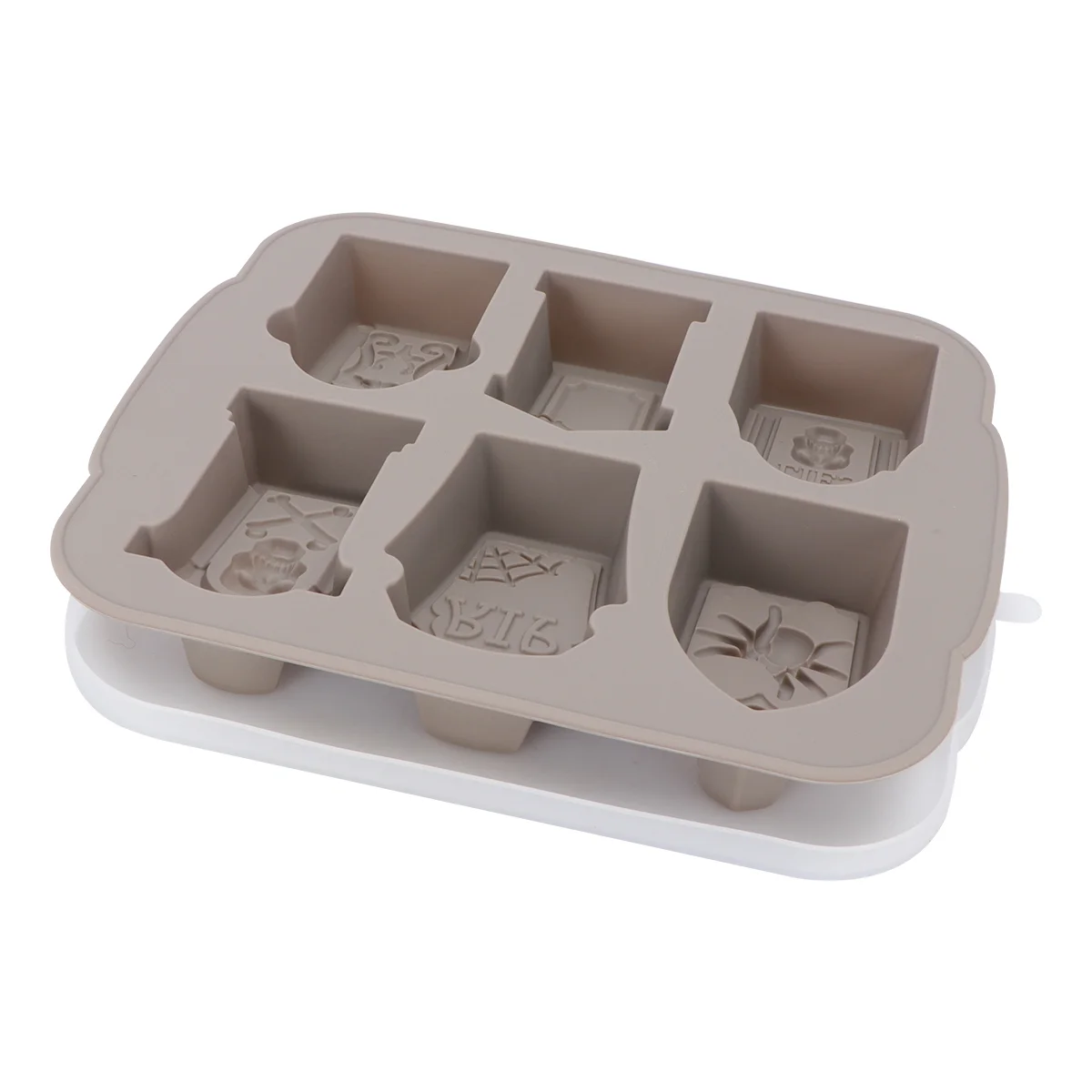 

Halloween Tombstone Mold Silicone Ice Mold Cocktails Whisky Ice Cube Maker Ice Tray Candy Cookies Bar Halloween Shape