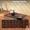 Electric Cooktop 30Inch 5 Burners Built-in Ceramic Cooktop 30" Electric Stove Top with Glass Protection Metal Frame 5