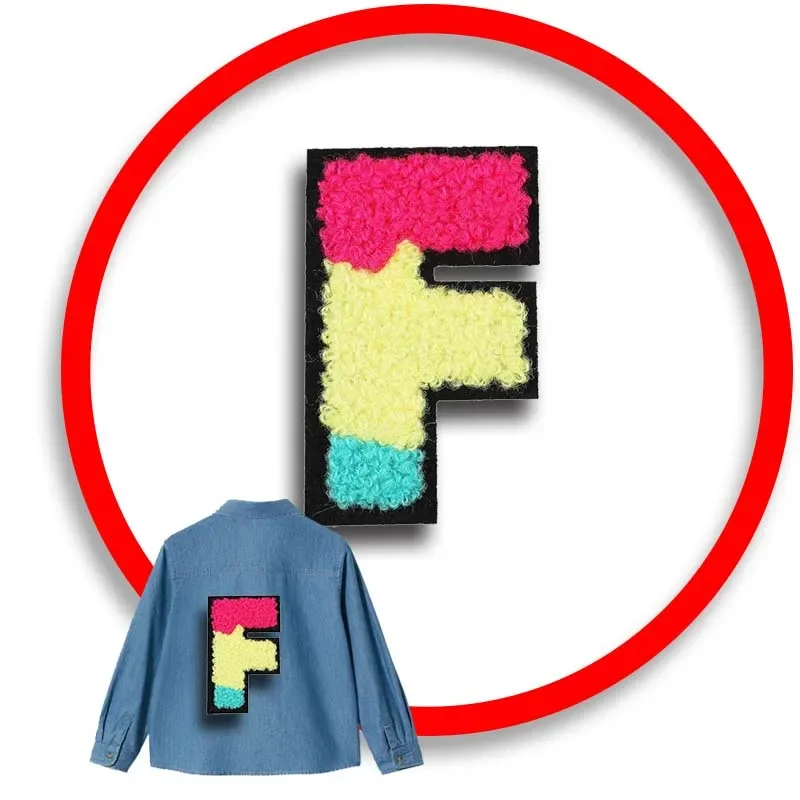 

Hot Sale 1pcs Letter Patch Stickers Iron On Patches for Clothing Sewing Embroidery Fusible Applique Badge Decoration Stripes