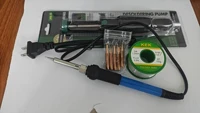 60WElectric Soldering Iron Set with Soldering Iron Head 100g Tin Wire And 366-D Tin Gun - Complete Soldering Kit for Electronics