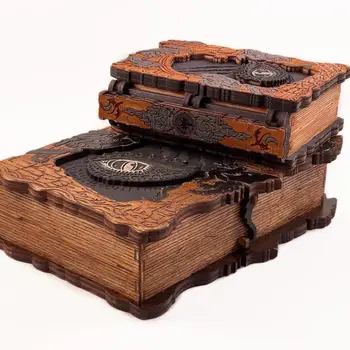 The Dragon Grimoire Chest Wooden Altar Box — Keeper of Secrets and Flame-Bound Knowledge 1