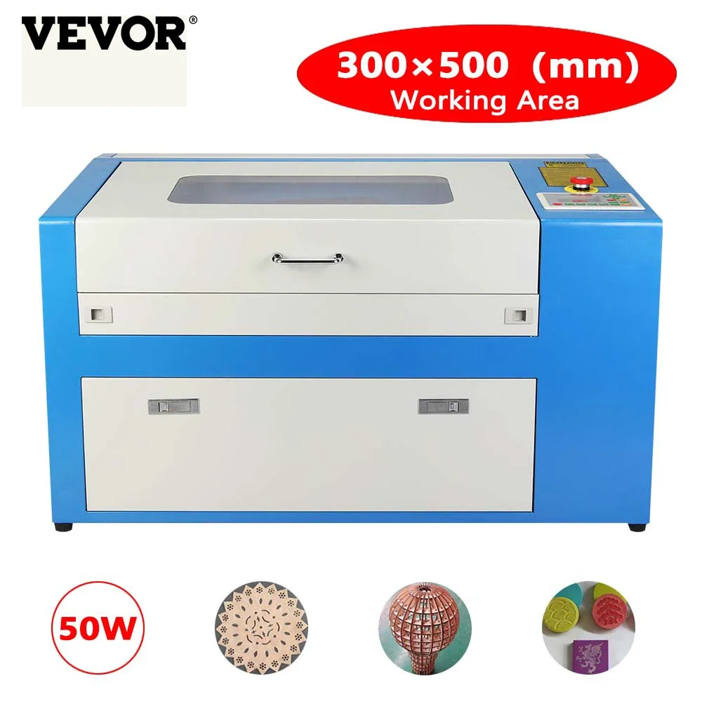 Vevor Ruida 50W Incisore Laser Macchina Da Taglio Per Tubi Laser Co2 Porta Usb Incisore Taglierina Specifica Per Acrilico/Legno/Pelle