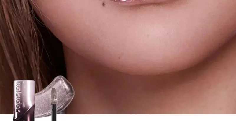 Kaleidos Lip Gloss Nude Mirror Lip Tint Korean Plumping Lip Oil,Hydrating Shimmer Transparent Glitter Shine Lipstick Tinted 63