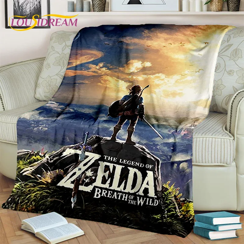 

3D Game Z-Zelda Link Gamer Blanket,Soft Throw Blanket for Home Bedroom Bed Sofa Picnic Travel Office Rest Cover Blanket Kids 3D
