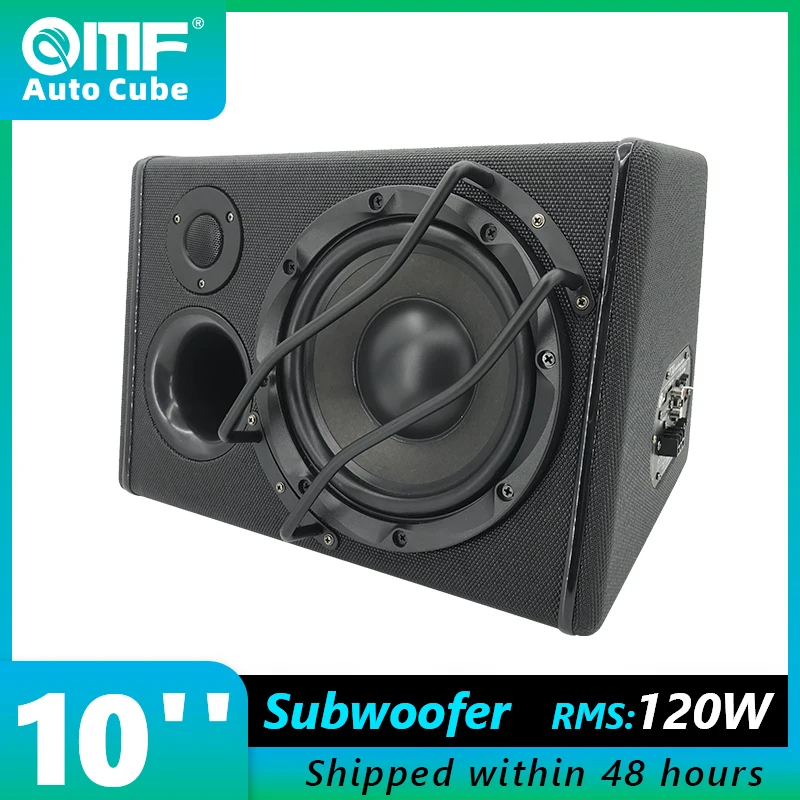 Auto Cube 10 Pollici 120W Subwoofer Attivo Per Auto Wireless Bluetooth Amplificato Subwoofer Amplificatore Audio Zc-T8D Sistema Audio Per Auto