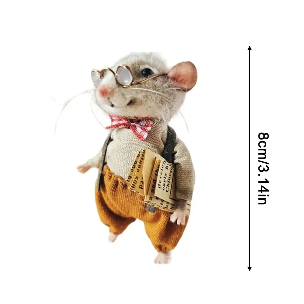 Needle Felted Mouse Ornament 6