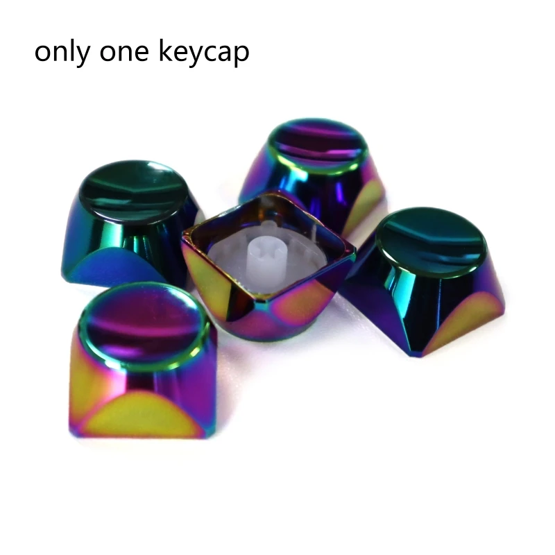 1PC CNC 금속 Keycap XDA 프로파일 멀티 컬러 백라이트 없음 인쇄 Keycap 키 기계식 키보드 체리 MX 스위치 54DB