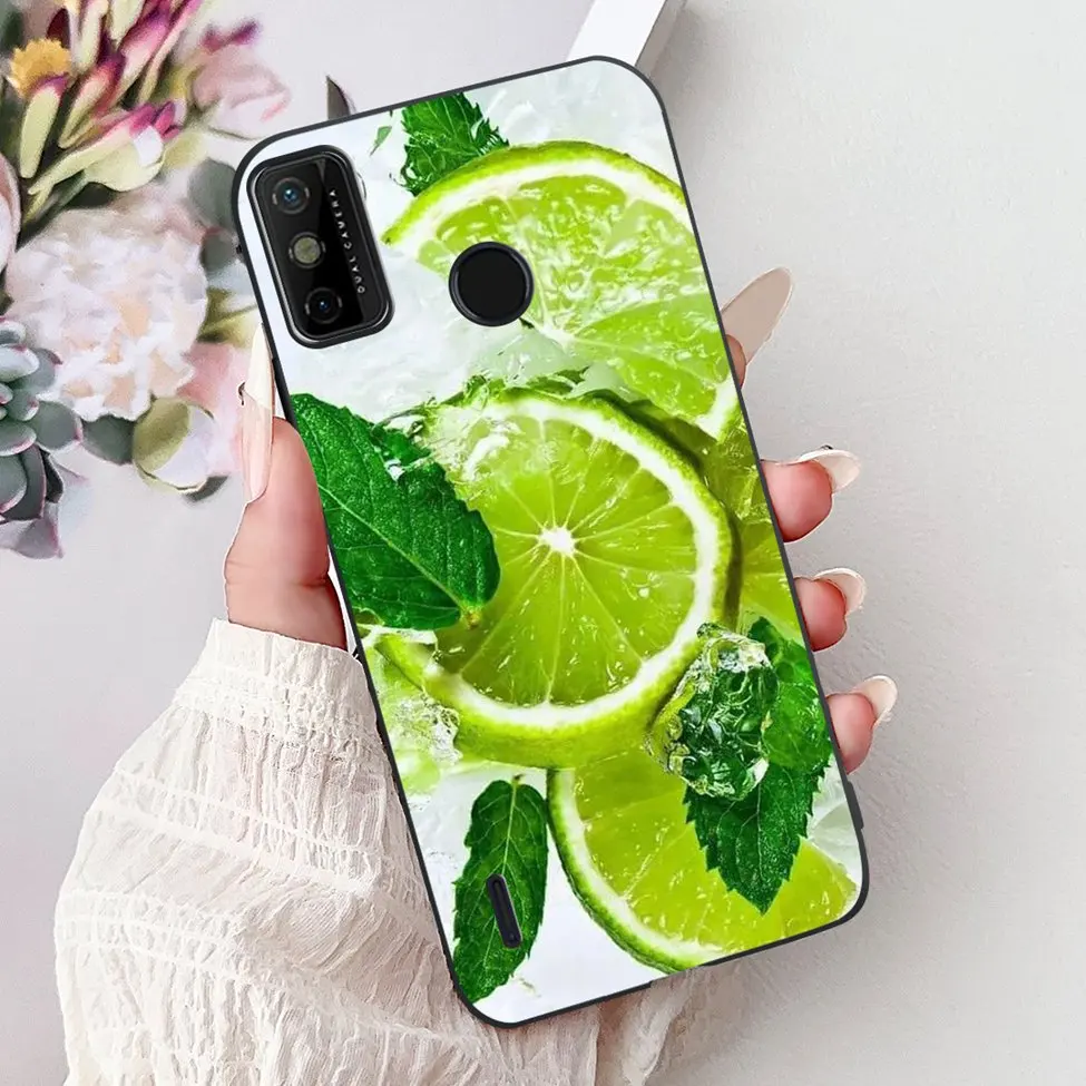 Silicone Cute Floral & Funny Painted Back Cover