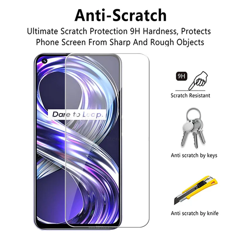 3-Pack Protective Tempered Glass Screen Protector - Toughened 9H Full Clear Guard
