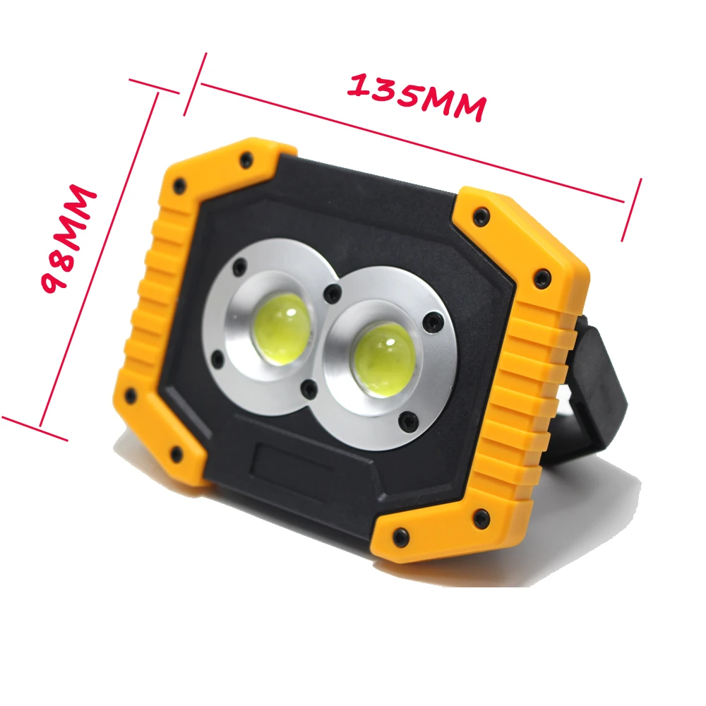 New Portable COB LED Floodlight 20w USB charging Floodlight USB Spotlight 18650 Portable Led searchlight camping