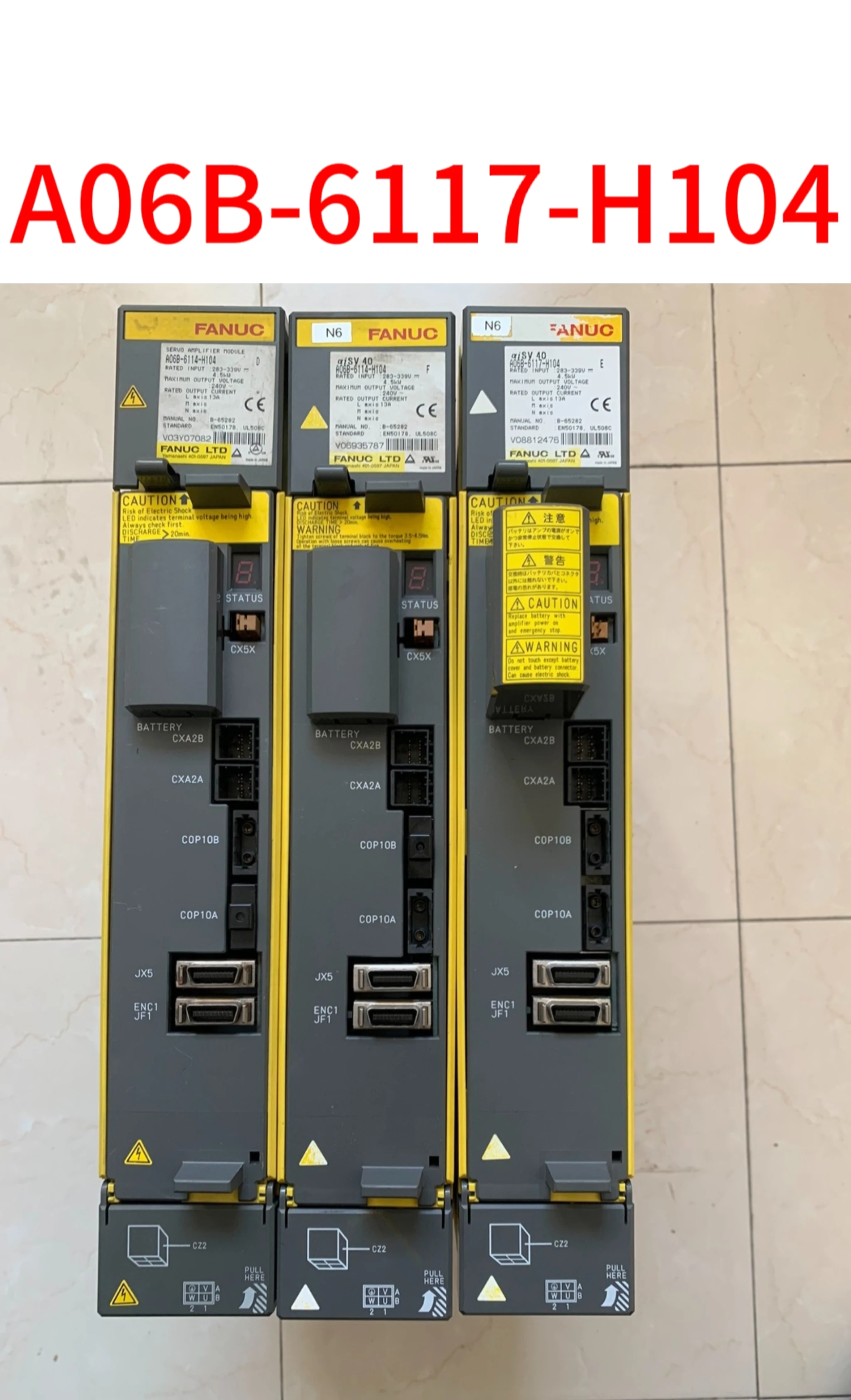 

Second-hand A06B-6117-H104 test ok