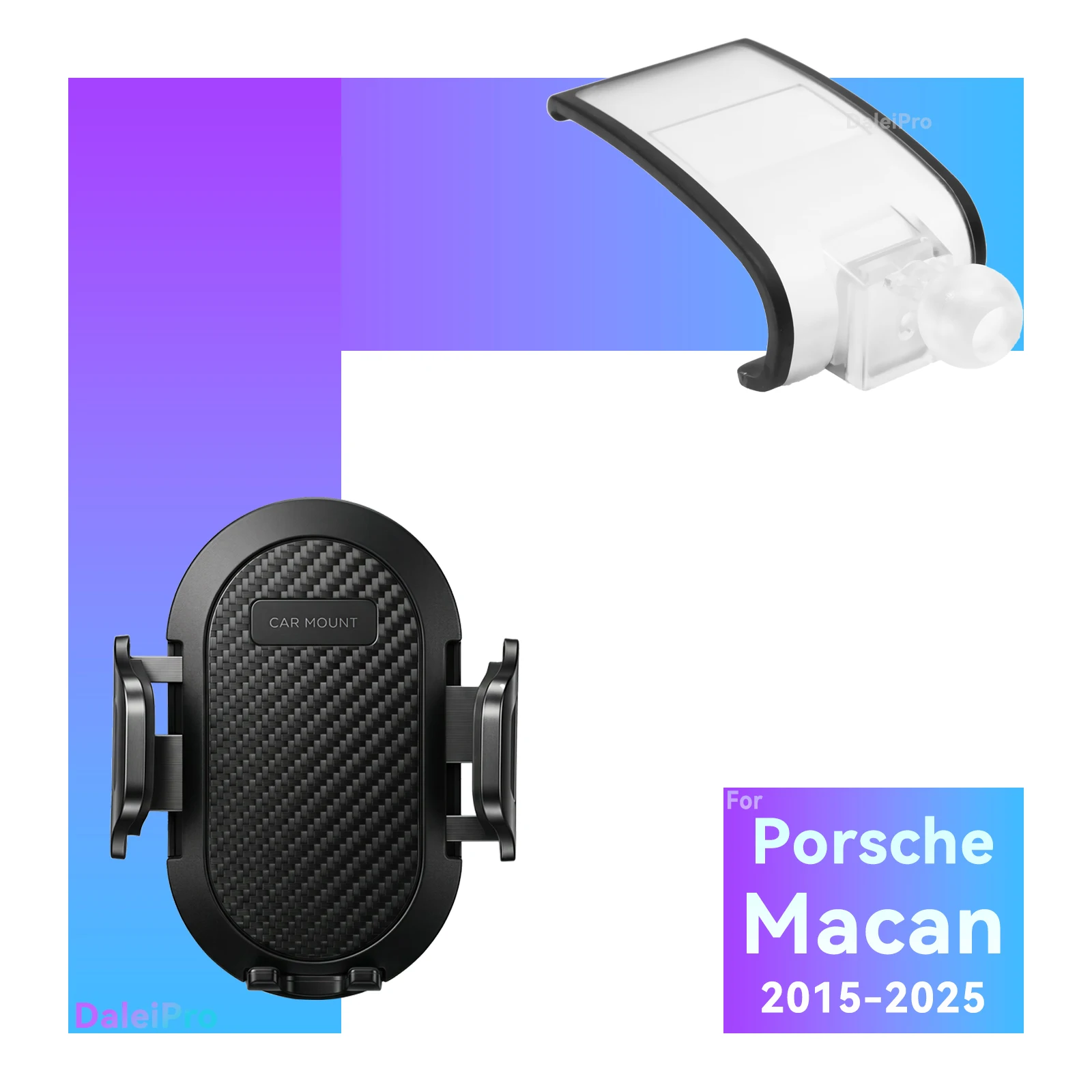 Universal Car Phone Holder with Replaceable Dashboard Base for Enhanced Accessibility