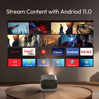 Vevshao a12 projetor mini portátil led vídeo android 13.0 wifi 6 espelho smartphone para 1080p 4k vídeo projetor de cinema em casa - Imagem 6