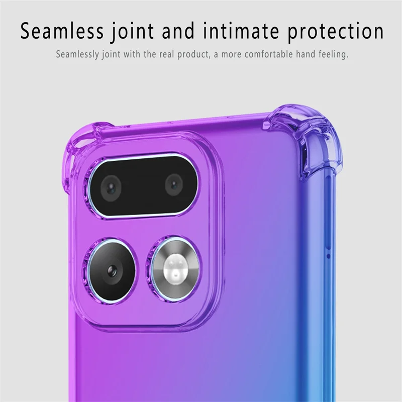 Shockproof Gradient TPU Protective Clear Cover Case