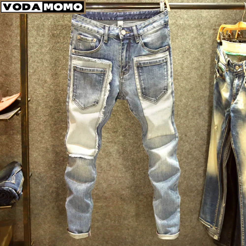 New Cargo Pants Men's High Street Hip-hop Personality Trendy Overalls Casual Pants Jeans Man baggy pants fitting Trousers y2k