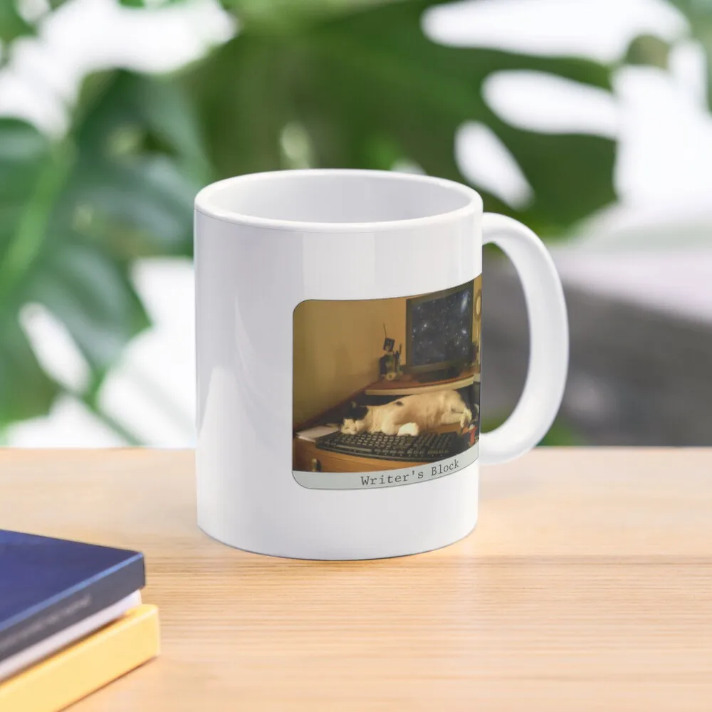 

Writer's Block Coffee Mug Porcelain Cups Set Large Mug