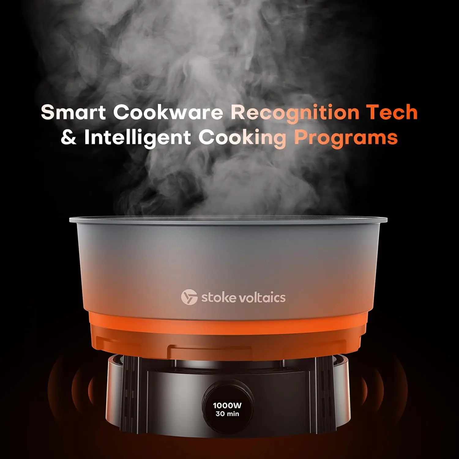 Cooking System, Portable Camping Electric Stove, Outdoor Cookware Set 200-1000W Designed for Electric Vehicles, Recreational Veh 2