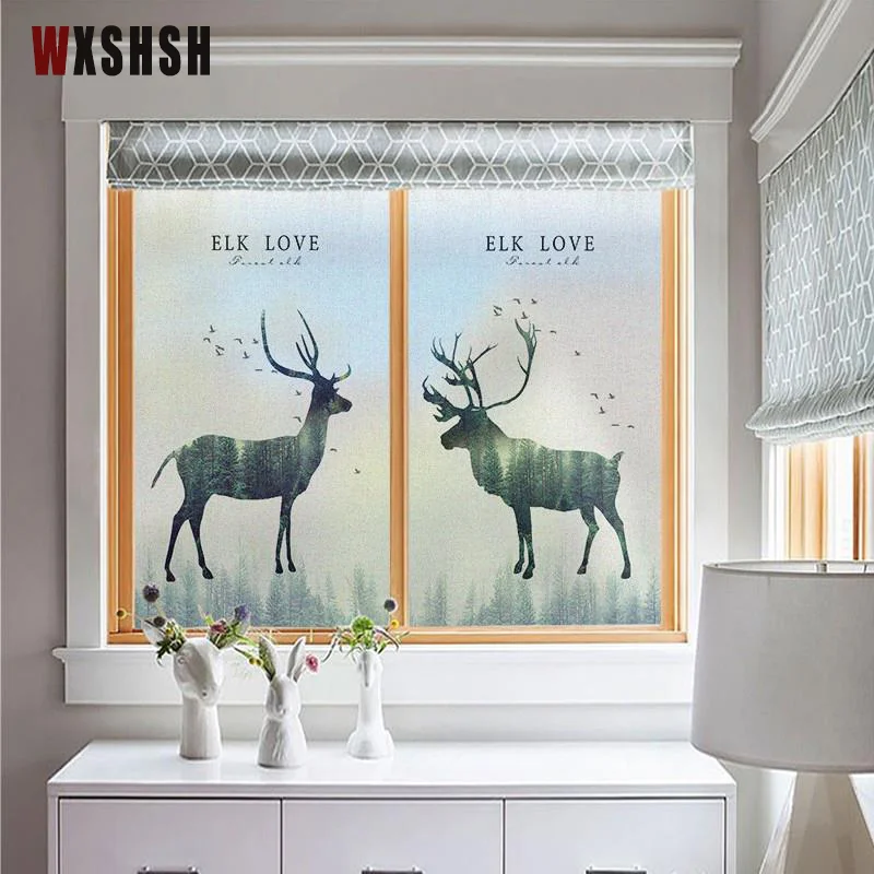 Deer Pattern Static Cling Window Film Vinyl For Cricut Privacy