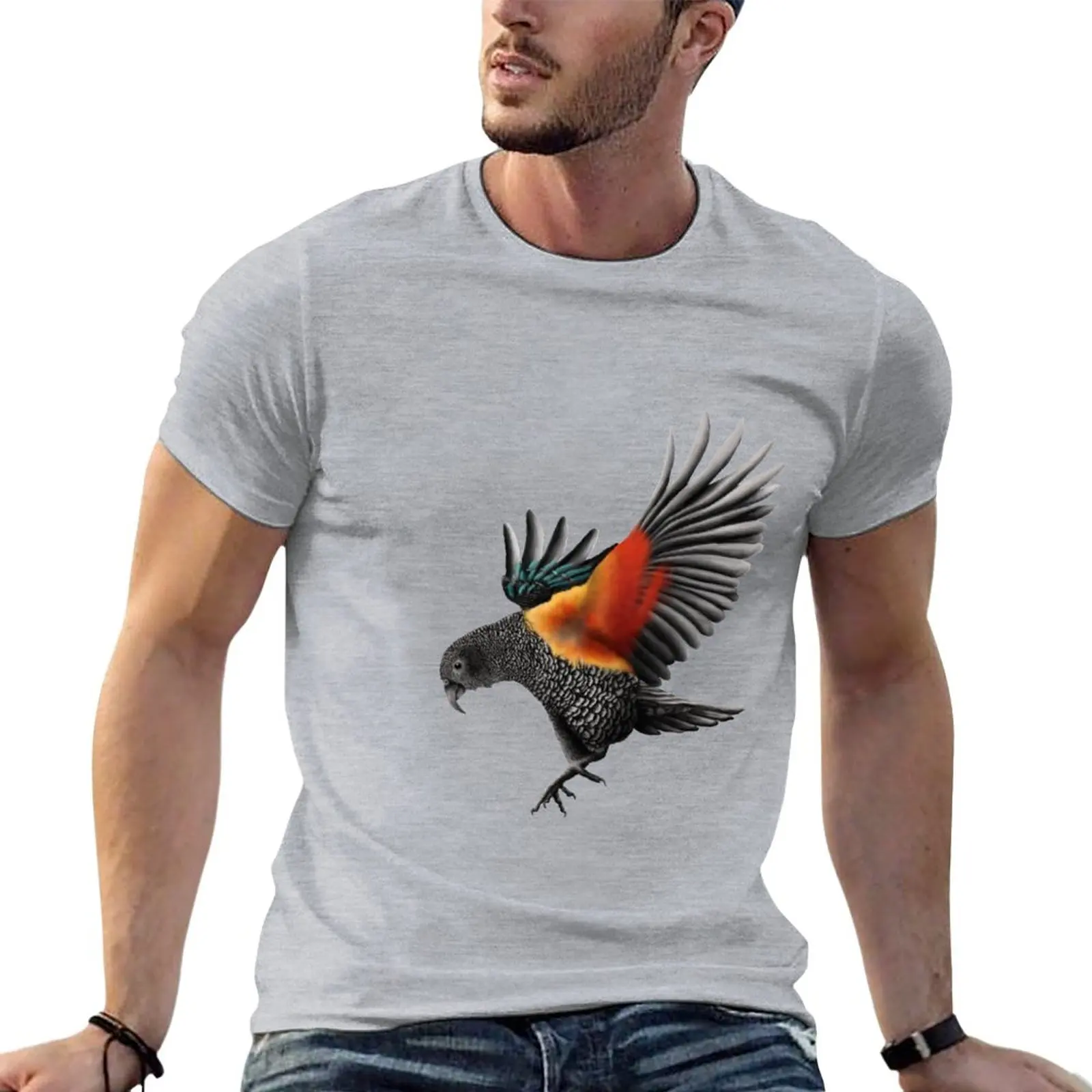 

New Kea T-Shirt Anime t-shirt anime clothes boys animal print shirt tshirts for men