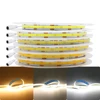 FOB COB LED Strip Lights 12V 2M 3M 5M High Density Flexible Diode Tape Light 3000K 6000K Linear Dimmable 12 Volt Home Decoration 1